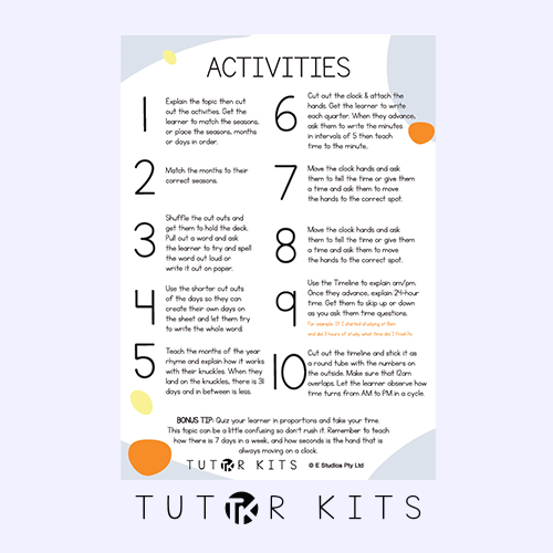 Telling Time Activities